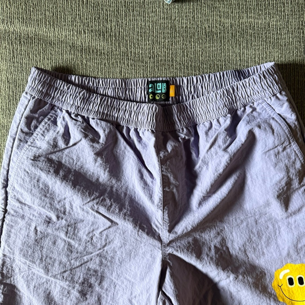 ALAB Lavender Shorts with Yellow Drawstring - Picture 3 of 6
